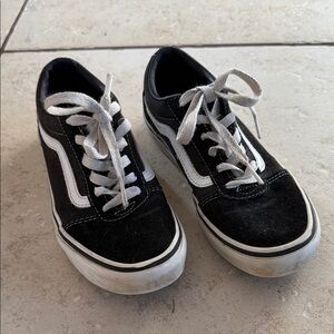 Kids Vans Black and White Sneakers